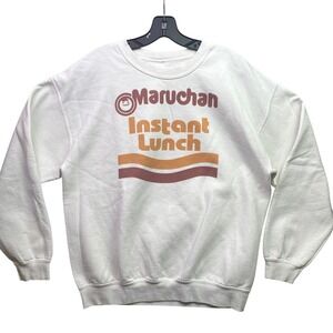 Maruchan Instant Lunch Sweatshirt Mens Medium Spell Out Logo Grunge Streetwear